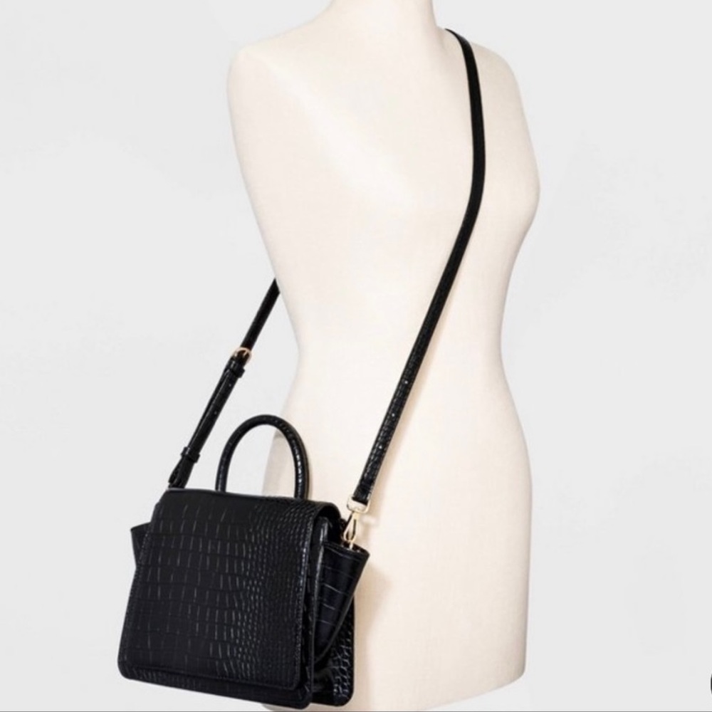 NWOT Alligator Print Top Handle Satchel Handbag - A New Day